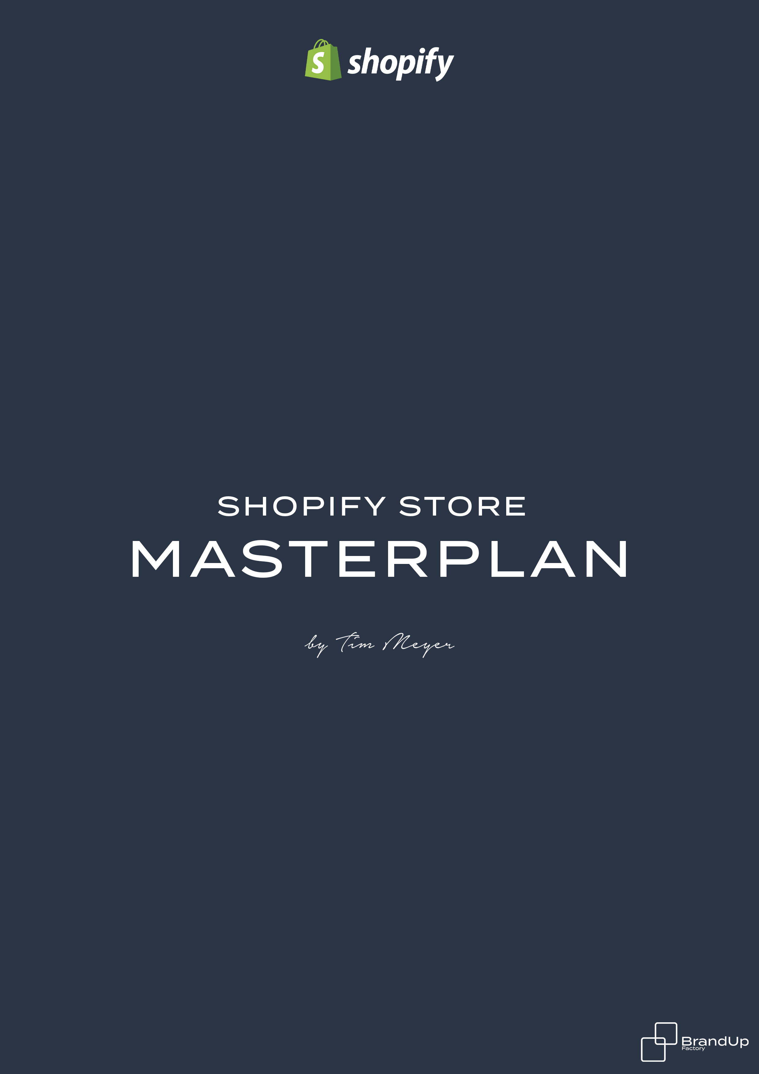 Shopify Store Masterplan